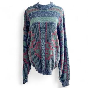 Multicolor Patterned Men’s Sweater McGregor Vintage 90’s